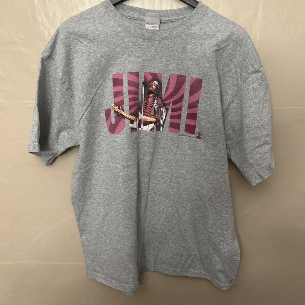 Fruit Of Loom‎ Gray XL T Shirt Jimi Hendrix Top